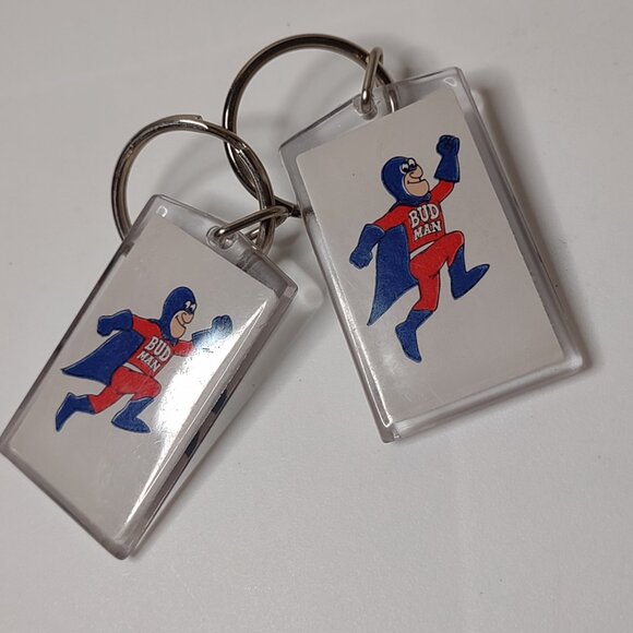 Set Of 2 Very Cool Bud Man Keychains - Picture 6 of 8